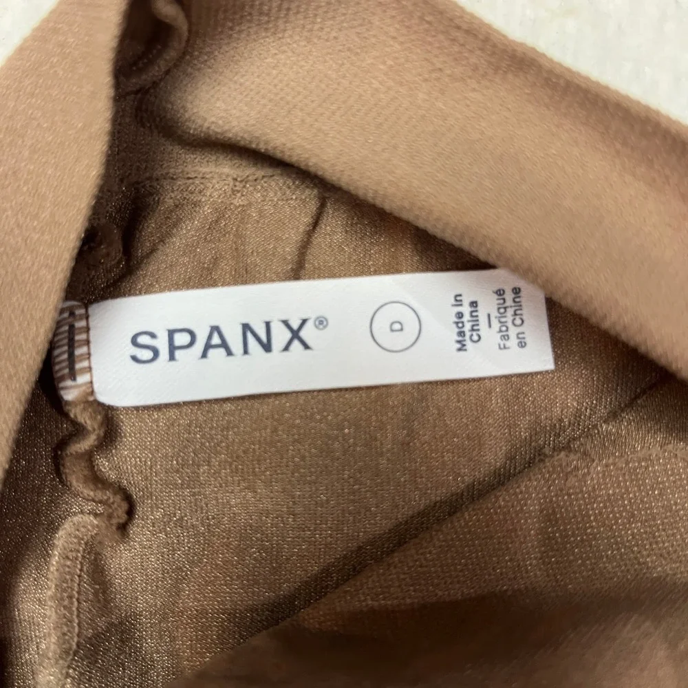 Spanx Tights Womens Size D Brown Luxe Leg High Waisted Shaping Sheer‎ Pantyhose